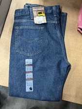 carhartt B480 DVB  38x30 traditional fit new Blue Jean Pants