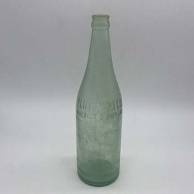 Vintage Pluto Water Americas Physic Glass Bottle