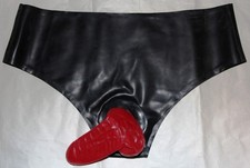 Gr. M Latexslip mit Penishodenkondom NEU 45,- € fetisch Gay Bondage Erotik NEU!