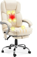 Executive Office Chair with Footrest, 6-Point Massa Office Chair