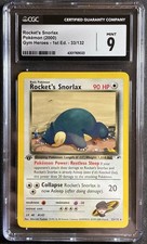 1st Edition Rocket's Snorlax CGC 9 Gym Heroes 33/132 on eBay