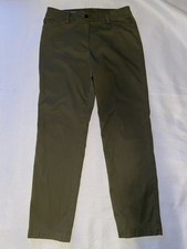 Talbots, Women s Pants, Straight Leg Chino , Green, Stretch, Size 8.