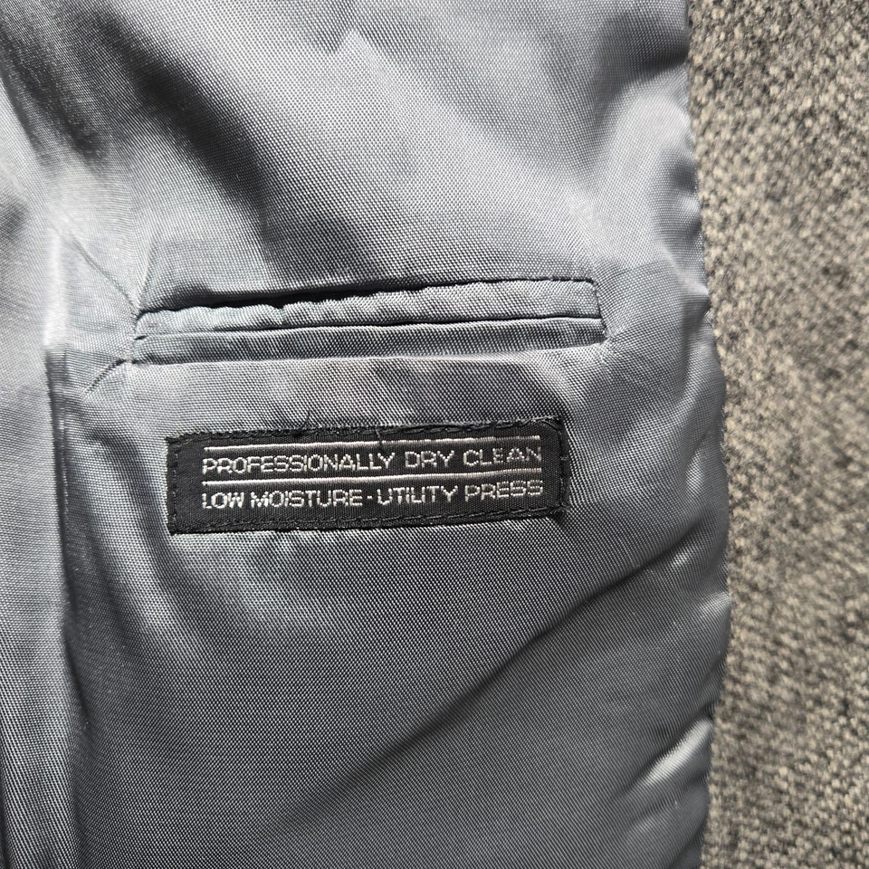 Woodmere Men's Wool Suit Jacket Blazer Gray Dress Casual Jacket Size 44L Long — 第 3/4 张图片