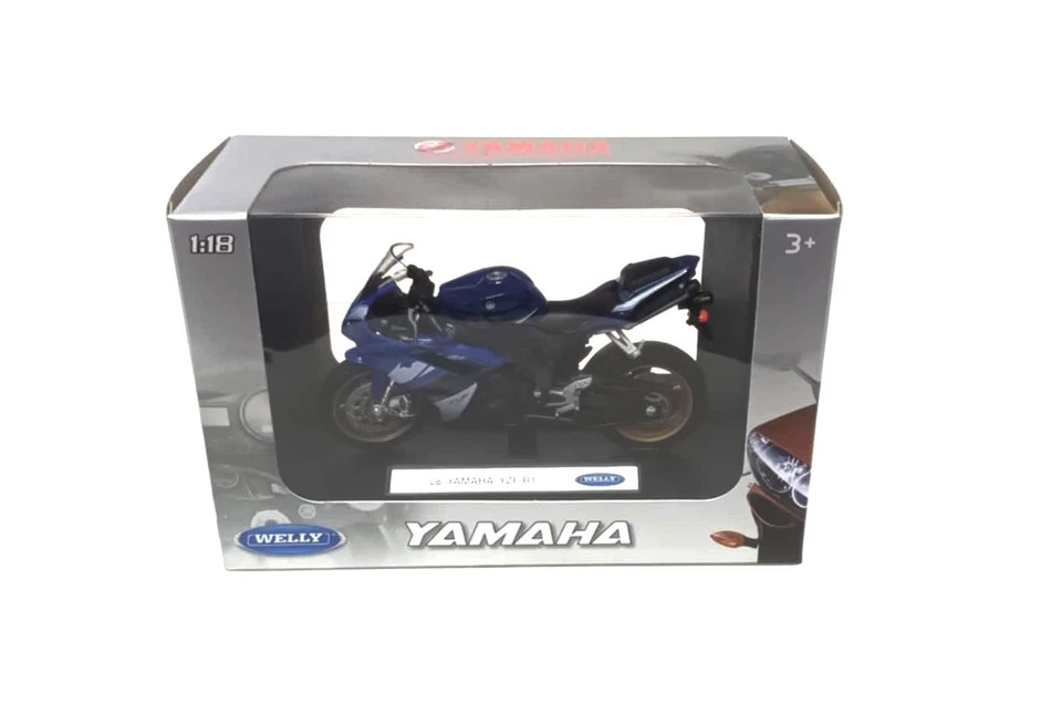 Yamaha YZF-R1 2008 Blu Blue Welly 1:18 Nuovo 1/18 - Immagine 2 di 3