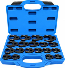 19-piece Metric Crowfoot Wrench Set With Cr-mo Steel Storage Case