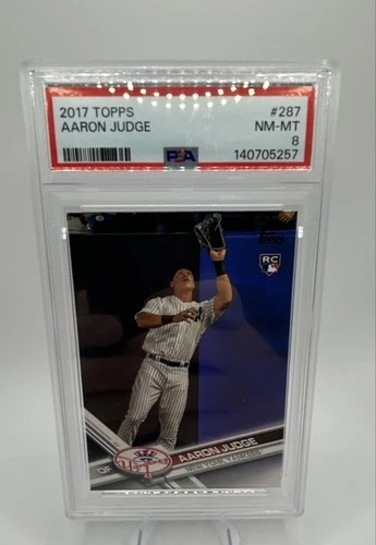 2017 Topps - Aaron Judge #287 Fielding (RC) PSA 8
