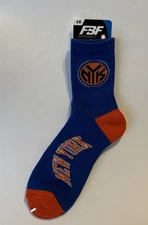 FBF • NBA New York Knicks Socks -  Size 10-13 LG. 