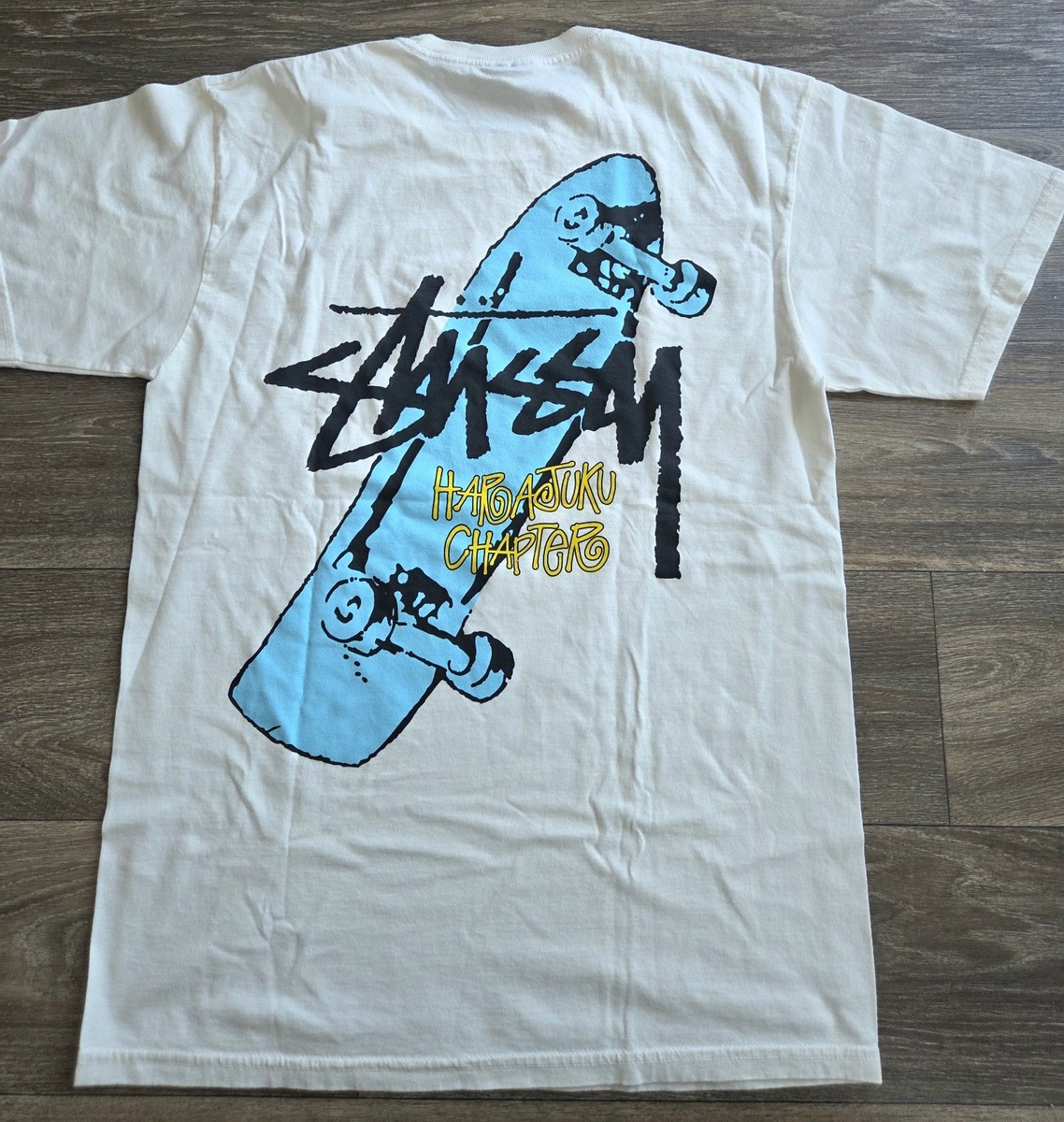 stussy シャツ　made in Japan NWOT Stussy Harajuku Japan Chapter T-Shirt Beige Men's Size