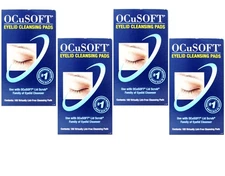 Ocusoft Eye Lid Virtually Line Free Cleansing Pads, 100 Ea, 4 Pack