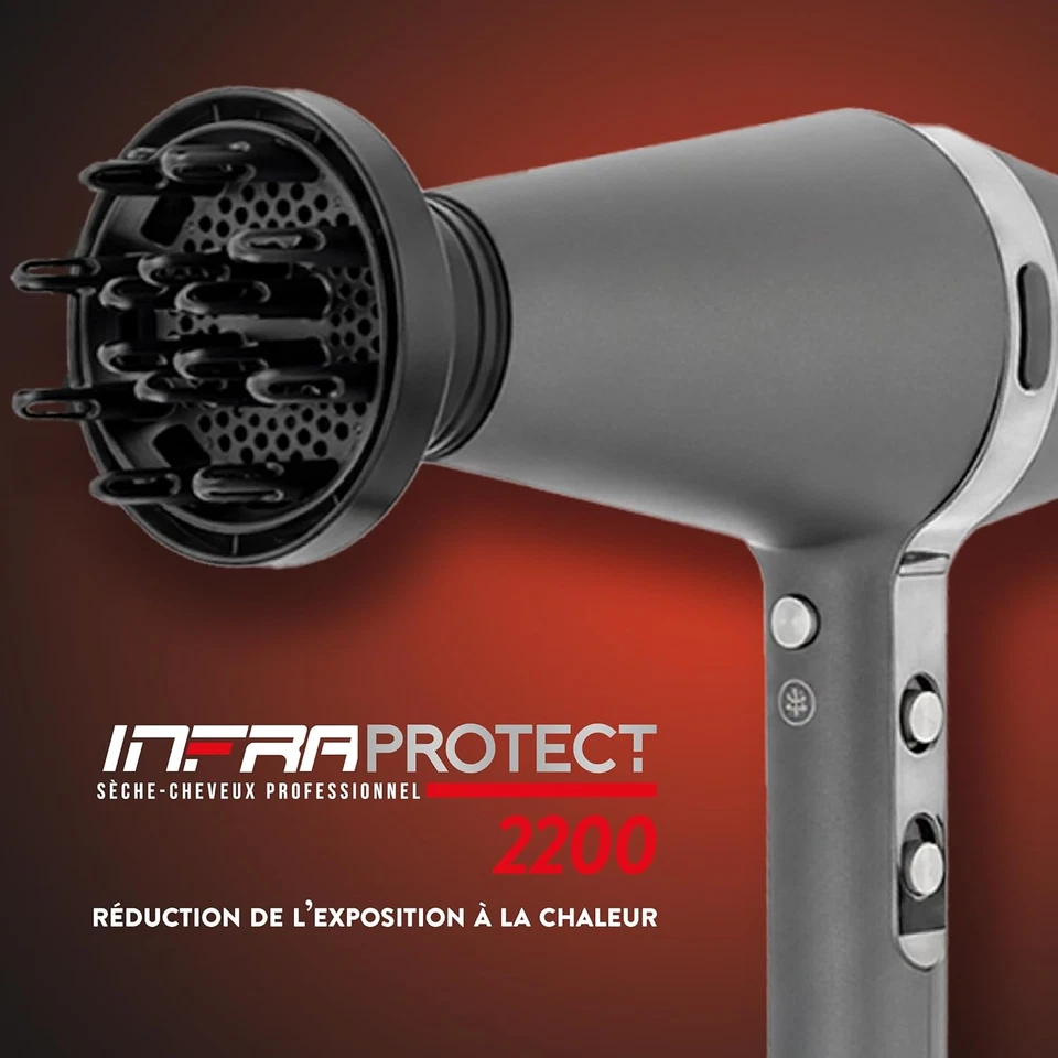 Jean Louis David - Asciugacapelli Infraprotect 2200W - Tecnologia a Infrarossi - - Immagine 4 di 4