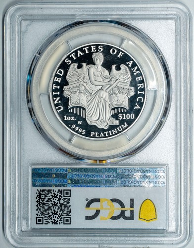 2006-W Proof Platinum Eagle 1 oz $100 PCGS PR69DCAM - Picture 2 of 2
