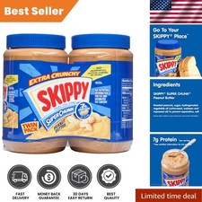 Delicious Crunchy Peanut Butter Twin Pack - 4...