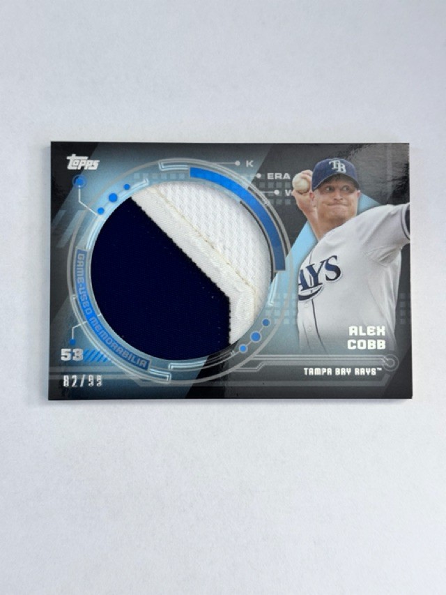 Alex Cobb 2014 Topps - Trajectory Jumbo Relics Jersey Patch /99