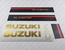 Suzuki DT140 140PS Zweitakt Außenborder Aufkleber Sticker Set Reproduktion