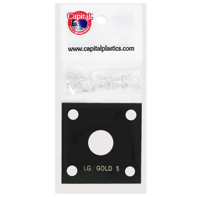 Black 144 Capital Plastics ACR Holder Large Gold Dollar Type 2/3 Coin Display
