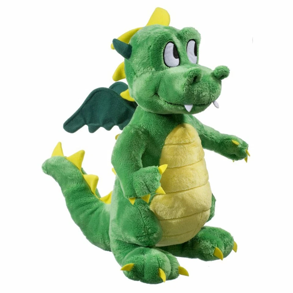 Heunec Drachen stehend grün, Kuscheltier, Plüschtier, Stofftier, 30 cm, 378179