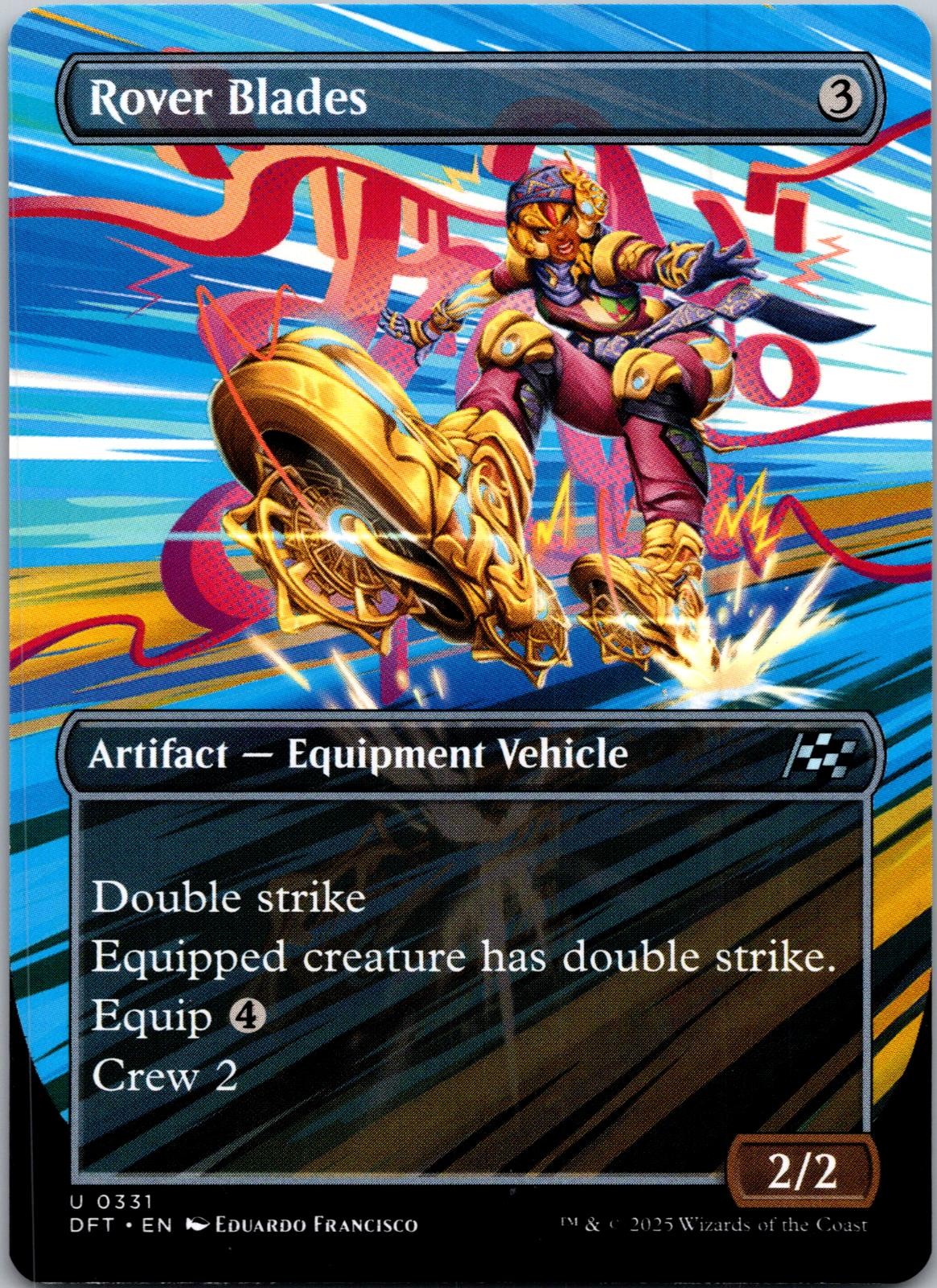 Rover Blades (Borderless) 331 Uncommon Aetherdrift Magic: The Gathering NM