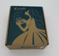 17 Keys Kalimba Thumb Piano Instrument Mahogany Wood w/ Tuner Hammer Bag Used