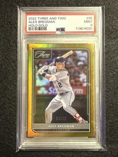 2022 Panini Three and Two - Alex Bregman #95 Holo Gold /12 Astros PSA 9