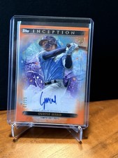 Topps 2024 Inception Curtis Mead Rays Orange Rookie Auto BRES-CME /25