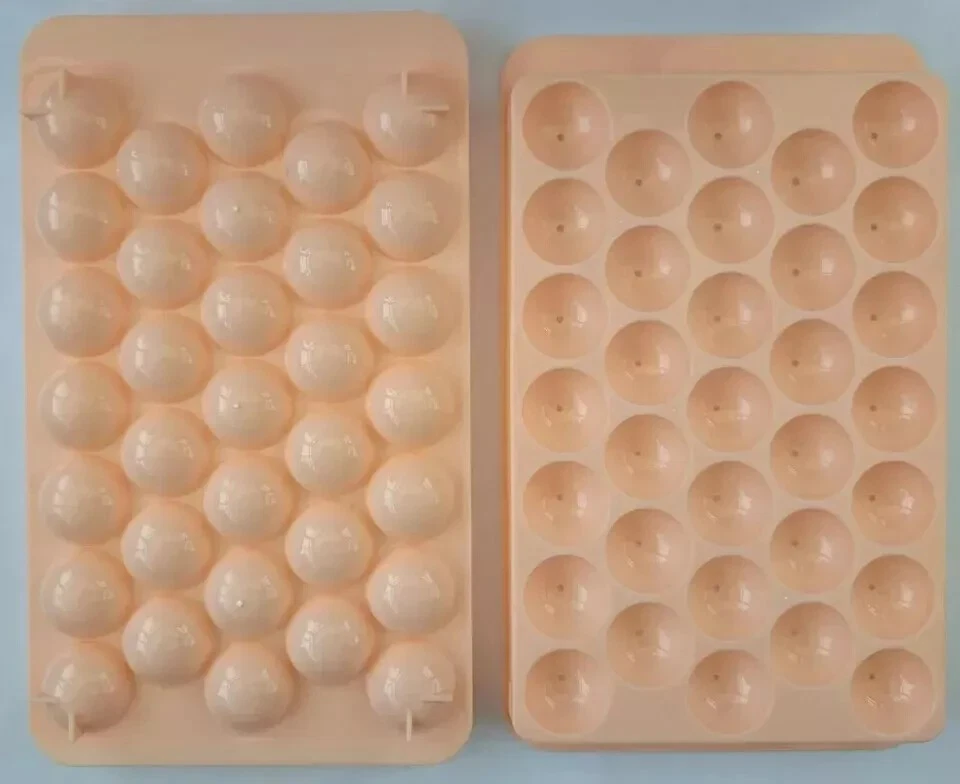 Ice Cube Tray with Lid - 33 Grids Round Ice Ball Maker Mould Easy Release - Image 2 of 4