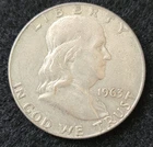 1963- D FRANKLIN HALF  DOLLAR