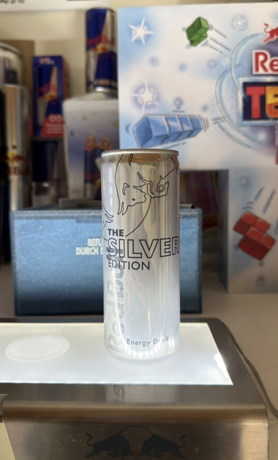 Red Bull Can 250ml RARE Limited Edition SILVER