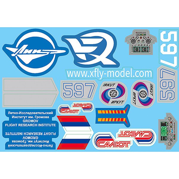 XFly Su-27 Decal Sheet - Grey XF109F-12