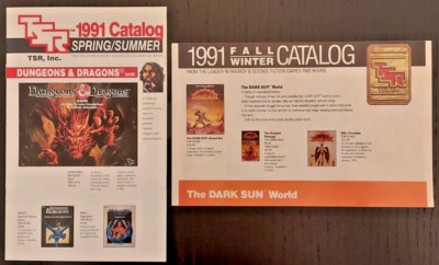 1994 TSR CATALOG - NEW - W/RELEASES SCHEDULE POSTER
