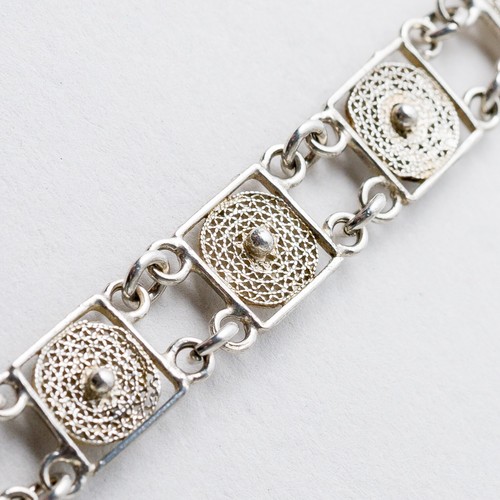 Armband 800 Silber Filigran 8,7 mm 16 cm 7,26 g - 第 1/7 張圖片