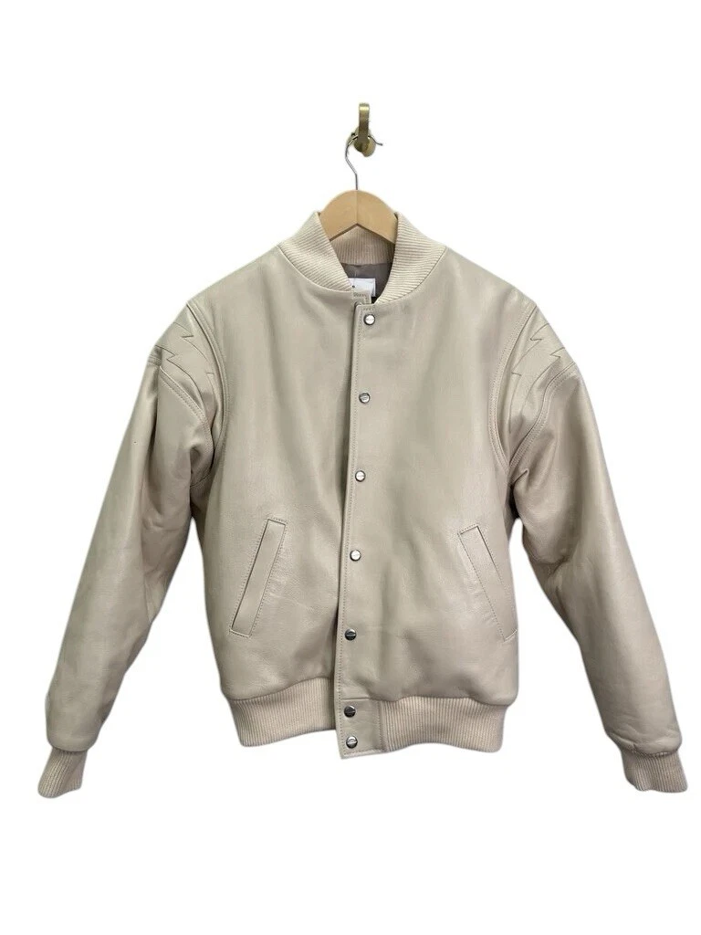 Giacca bomber RHUDE Speedster panna usata taglia media pulita