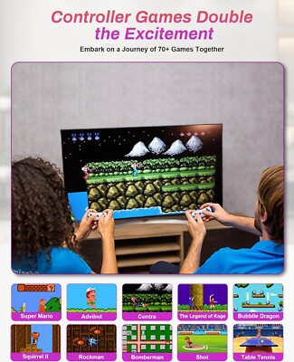 Acelufly für Kinder - Elektronische Spiele für TV mit HD Kamera, 2 Controller ohne Matte