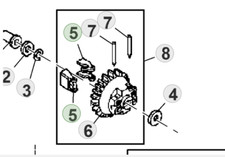 Genuine John Deere 180 Greens Lawn Mower PC11545 Weight M128211