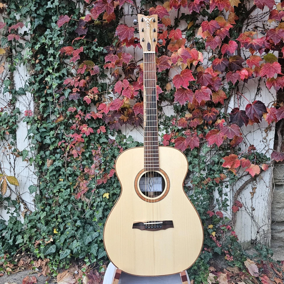 Wilhelm Guitars Handmade Cocobolo, German Spruce OM Acoustic Guitar - Image 3 of 4