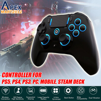 QRD N5 Game Controller Wireless Bluetooth Gamepad for PS5 PS4 PS3 PC IOS Android