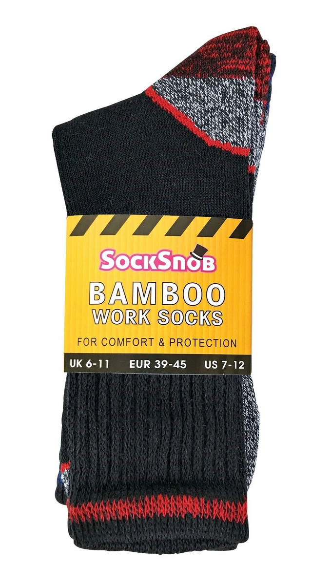 Mens Breathable Anti Sweat Heavy Duty Cotton Bamboo Work Boot