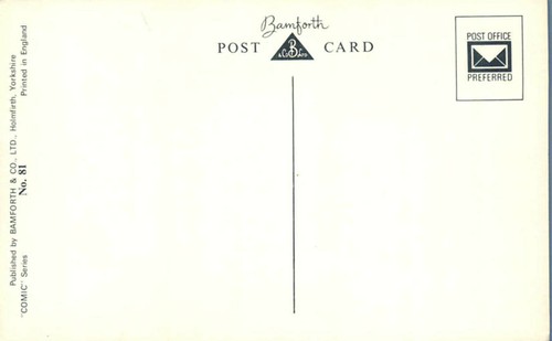 Husband More Fun Looking than Find Bamforth Postcard Comic #81 Fitzpatrick - Picture 2 of 2