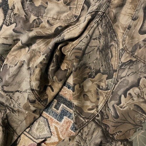 Red Head Bib Overalls Vintage Camouflage Size Medium Faded - Picture 7 of 7