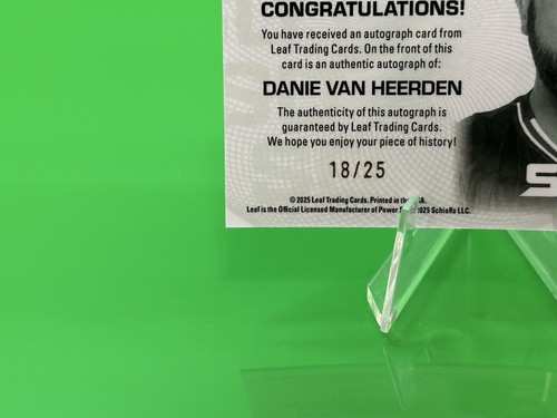 2025 Leaf Metal Power Slap So Money! #SM-DVH Danie Van Heerden Silver Auto /25 - Bild 14 von 15
