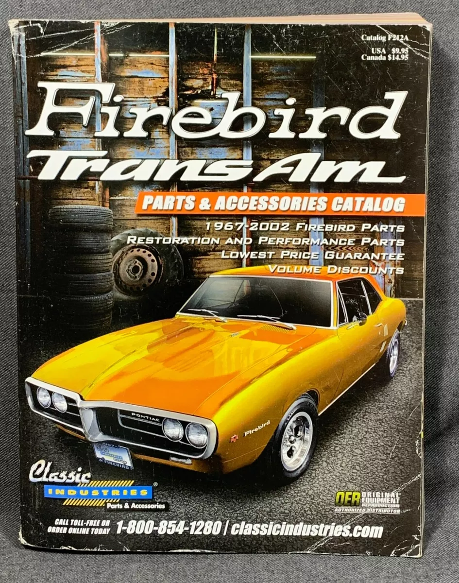 Firebird Trans Am Parts Accessories Catalog 1967 2002 Models