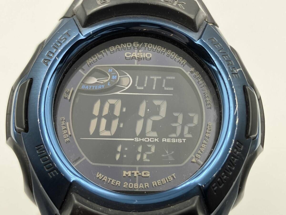 ■G-SHOCK MTG-M900BD■ ブラック／ブルー CASIO G-SHOCK MTG-M900BD-2JF Black Stainless Steel Digital