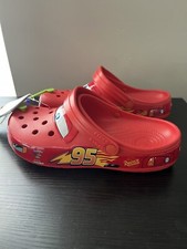 New Crocs Lightning McQueen Light Up Adult Men's 9 / Women's 11