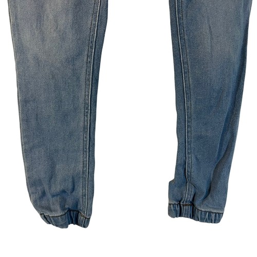 Wallflower Girls Jeans Size Medium Light Wash Elastic Waist Stretch Denim Bottom - Picture 4 of 5