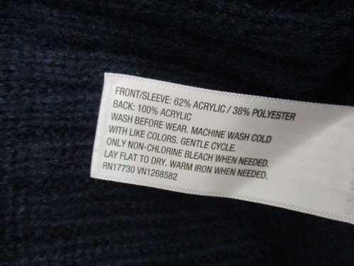 Cherokee Size S Girls Blue V-Neck Button Up Elbow Sleeve Crop Lurex Cardigan 747 - Picture 10 of 11