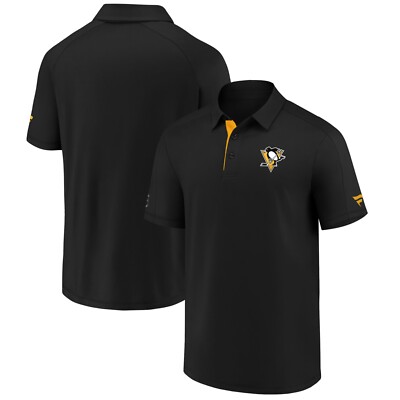 NHL Polo Shirt Pittsburgh Penguins Poloshirt Authentic Pro Locker Room 2021