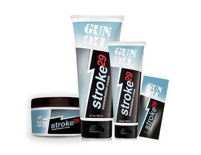 #ad GUN OIL STROKE 29 Water Based Male Personal Lubricant Cream Long Lasting Glide $23.95