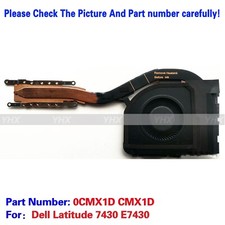 New For Dell Latitude 7430 E7430 Cpu Cooling Fan Heatsink 0CMX1D CMX1D