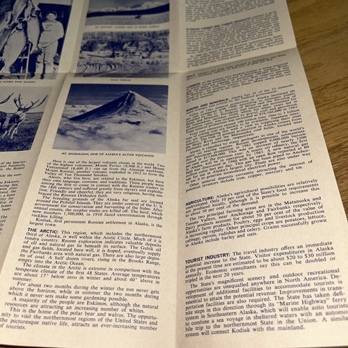 1960's STATE OF ALASKA Brochure GOV. WILLIAM EGAN History, Economics - Picture 8 of 9