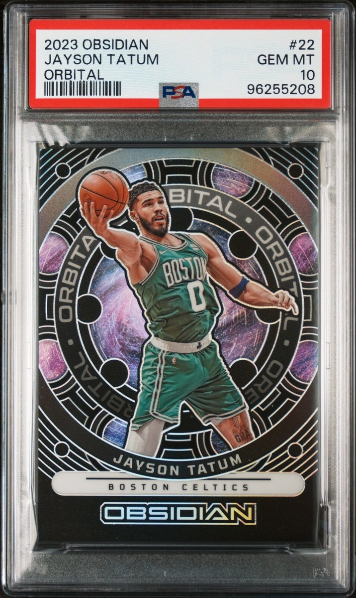 99枚限定 BGS9.5 エンケースド ジェイソンテイタム 直書きルーキーオート 2023-24 Panini Obsidian - Orbital Jayson Tatum #22 /99 for