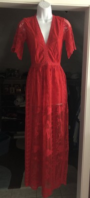 socialite lace maxi romper